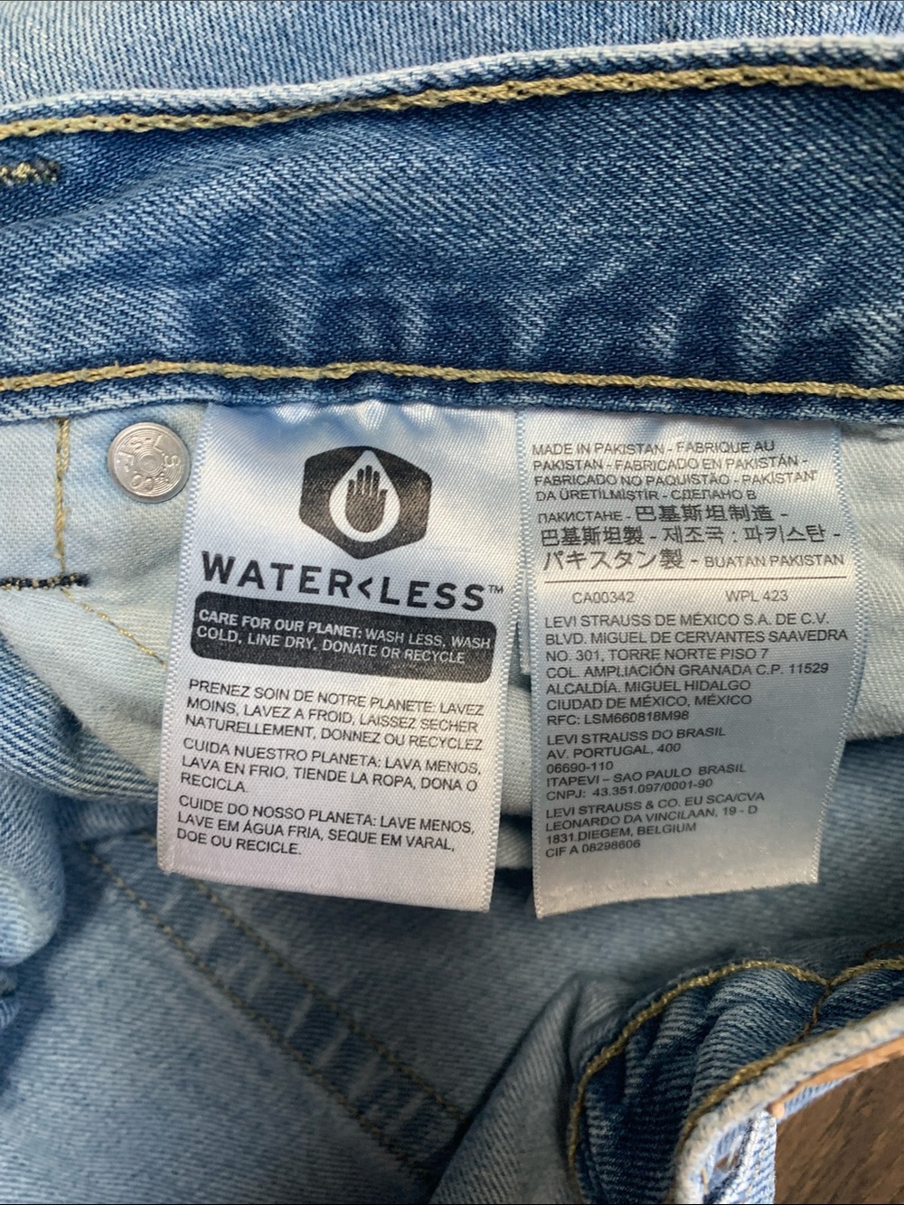 Levi's Men's Classic 505 Straight Light Wash Blue Denim Jeans.Pre-owned.Sz:39x29 - Picture 3 of 6